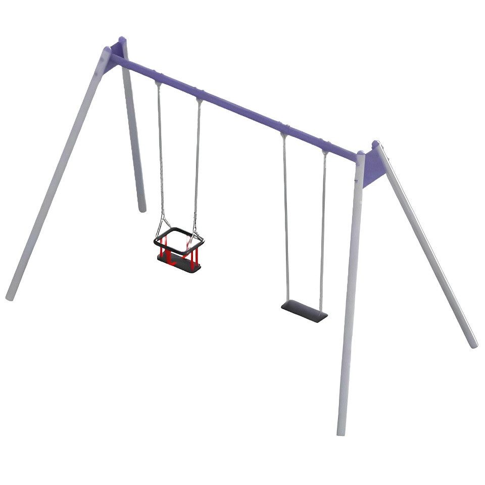 Xlmoebel Schaukelsitz Slackline Schaukelspielplatz mit Karussell und Schaukelstuhl, Hergestellt in Europa