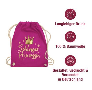 Shirtracer Turnbeutel Schlager Prinzessin - Schlagerparty Konzert Volksmusik, Schlager Party Outfit