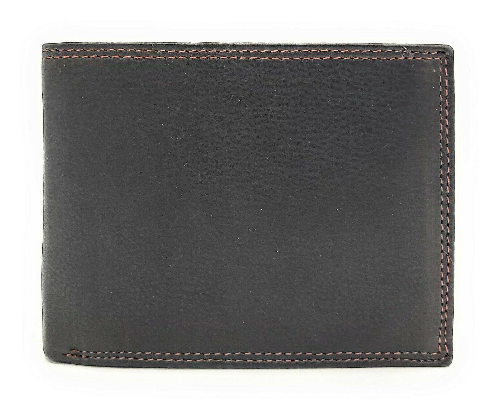 McLean Geldbörse echt Herren mit Innenriegel Schutz, Sicherung Leder zur schwarz braun RFID der Portemonnaie Karten