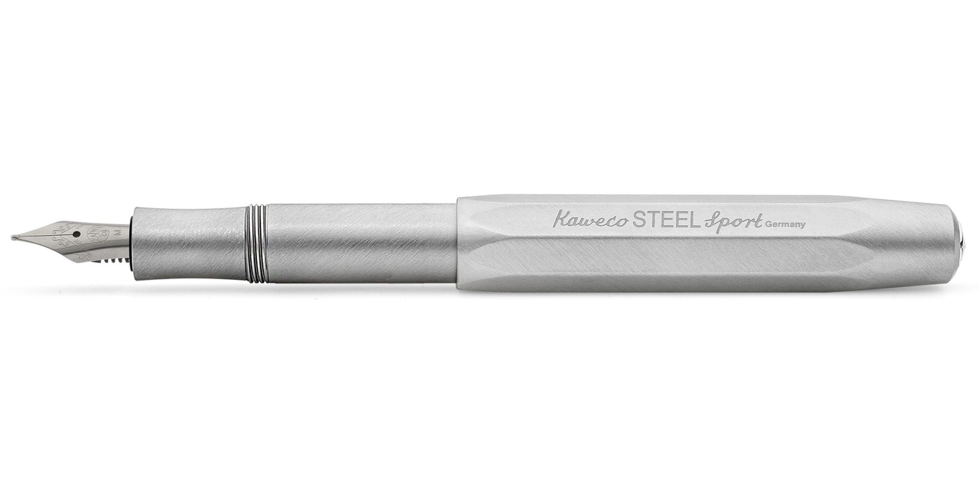 Kaweco Füllfederhalter Kaweco STEEL Sport Füllhalter, Medium Stahl blank