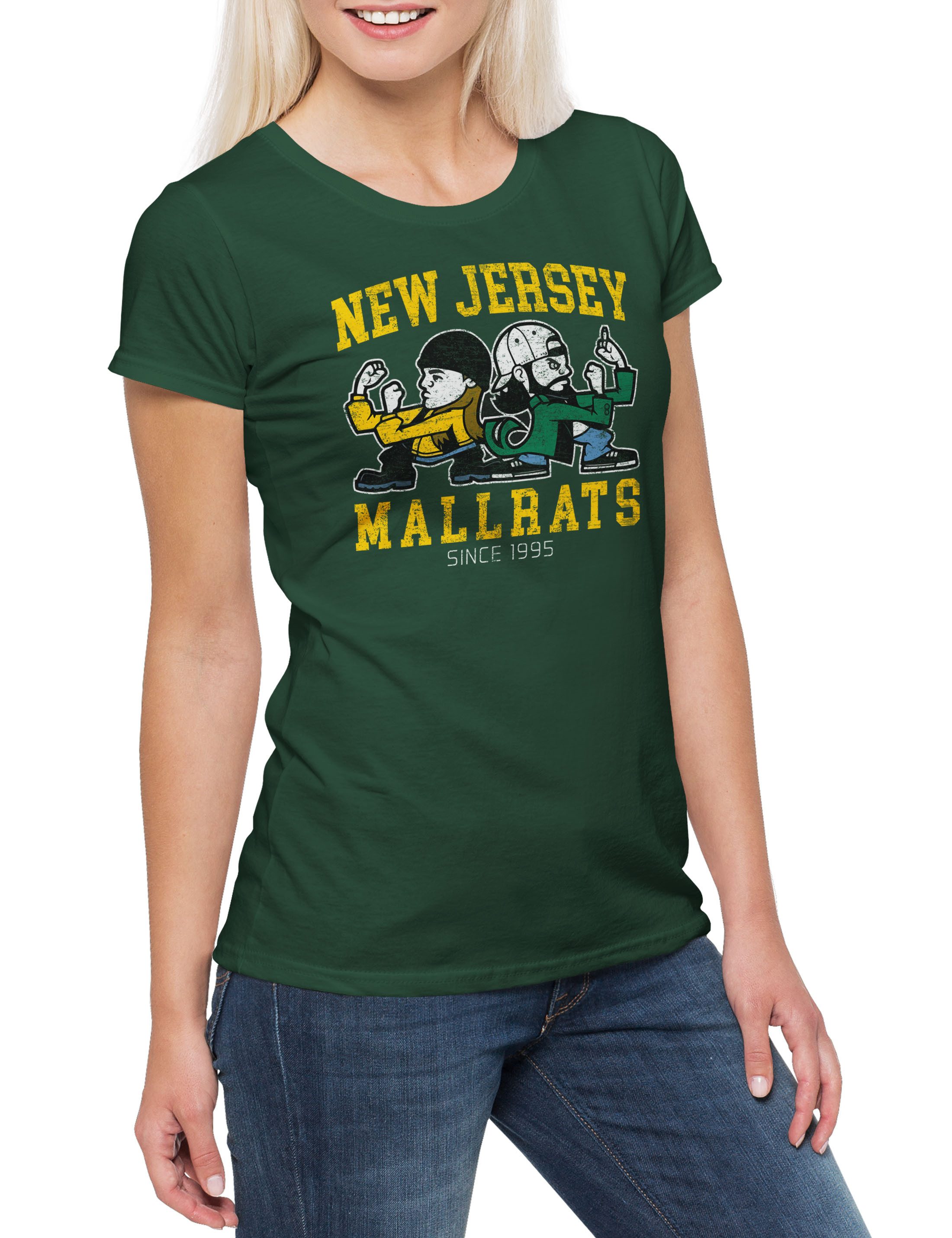 Print-Shirt New Jersey Mallrats Damen T-Shirt Jay and Nerd Silent Toon Cartoon