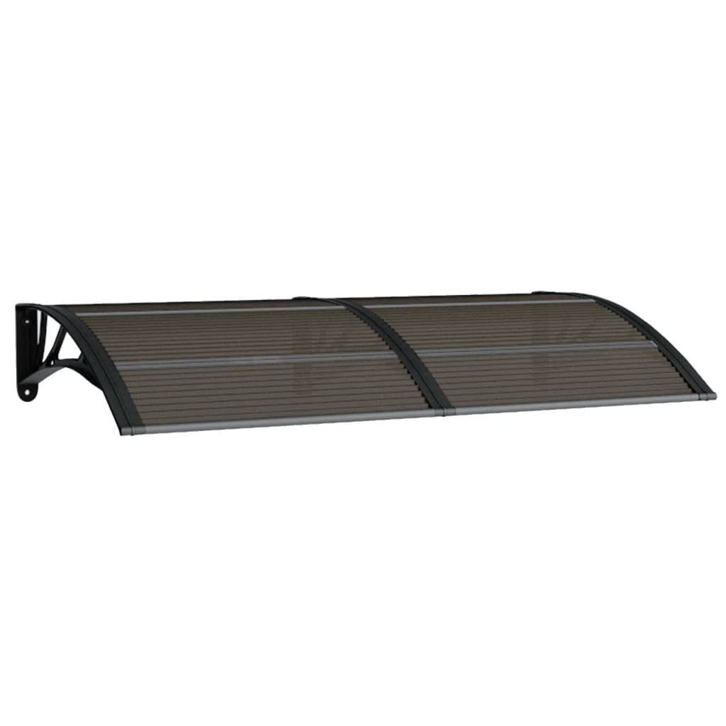 vidaXL Vordach 150 x 75 cm Türvordach Schwarz 150x80 cm Polycarbonat Haustür Vordach