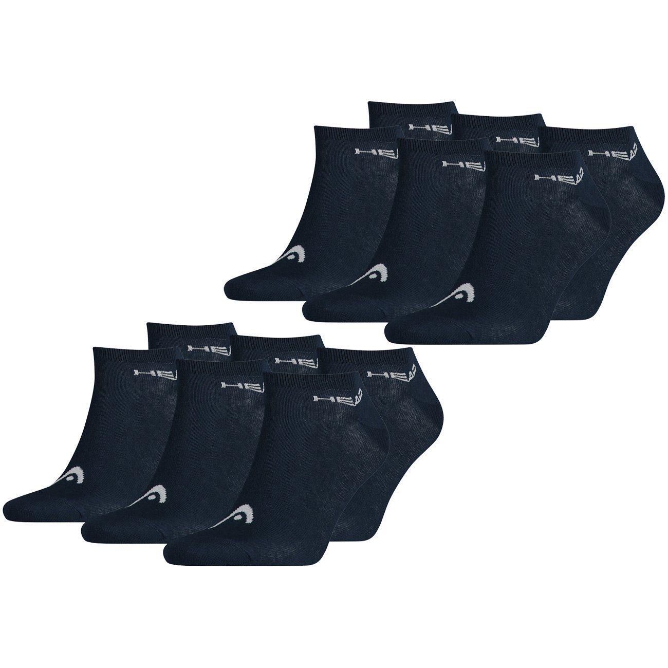 Head Sneakersocken SNEAKER UNISEX - 6er Pack (6-Paar) mit flacher Zehenart 6 Paar Navy (321)