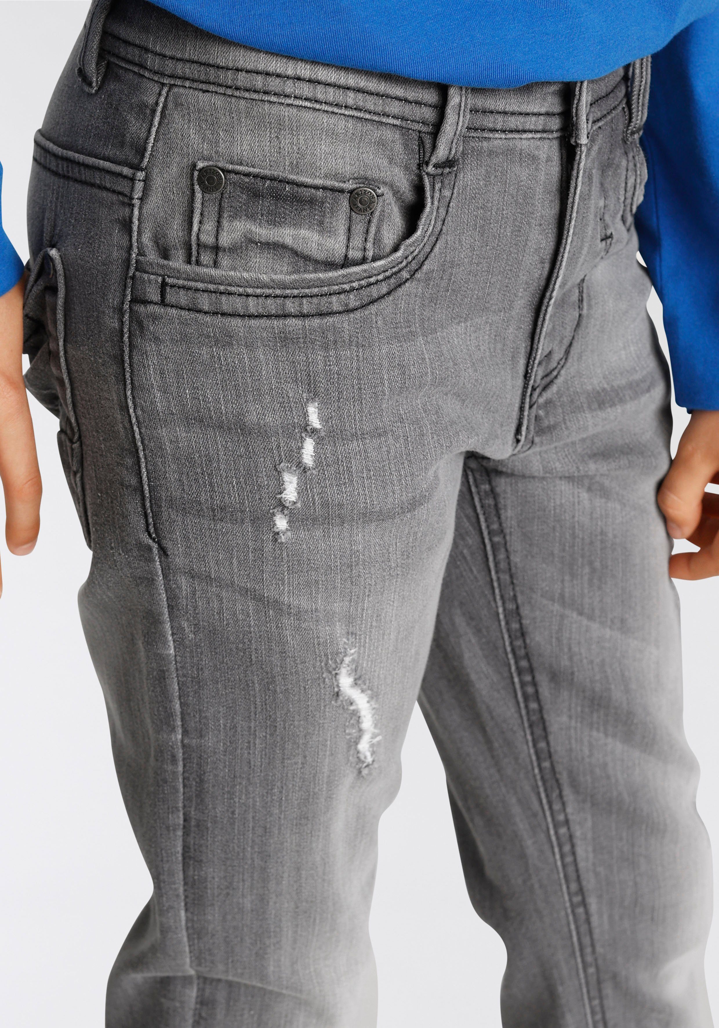 Waschung toller schmale Form Arizona Stretch-Jeans mit