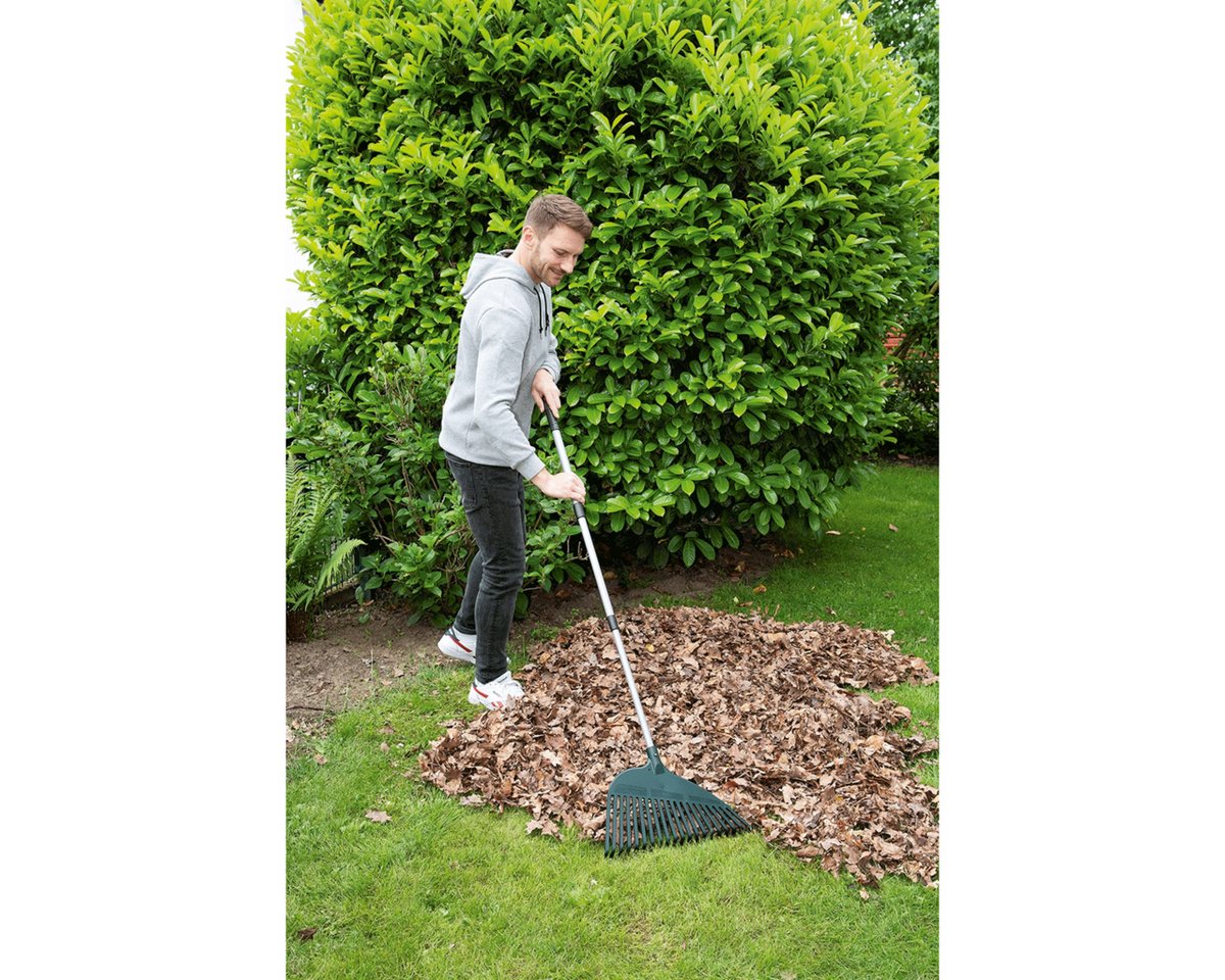 Thumbnail - Maximex Gartenrechen Maximex Flexibler Rechen inkl. Teleskopstiel - Heugabel mit untersc