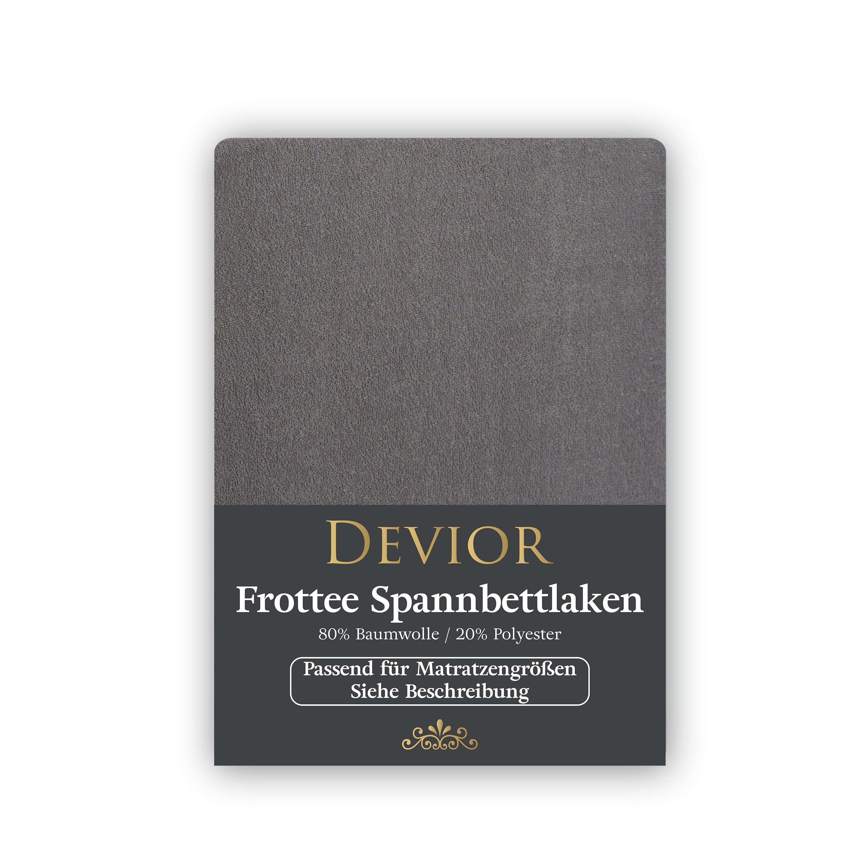 Devior Spannbettlaken Frottee 80% Baumwolle 20% Polyester, Winterspannbettl günstig online kaufen