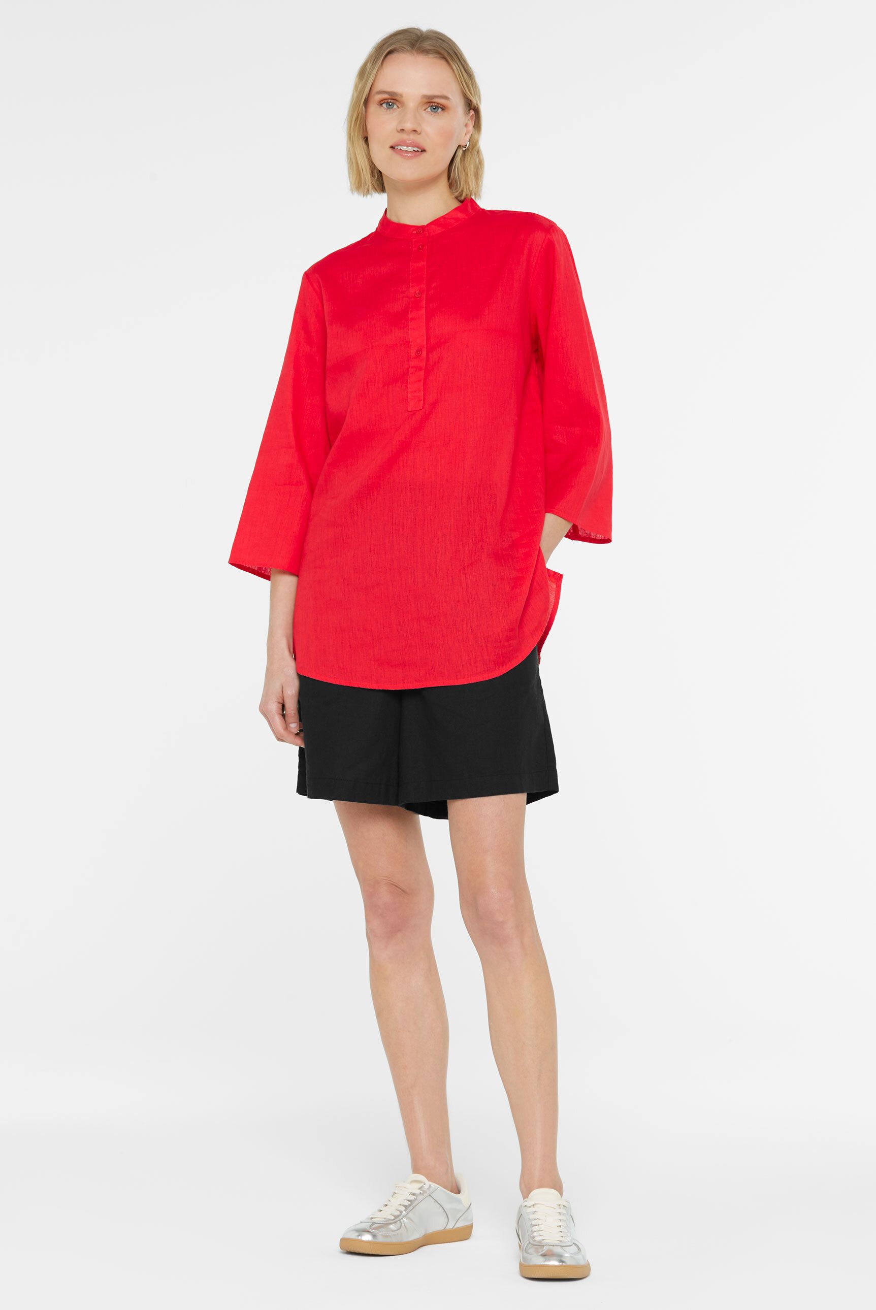 SENSES.THE LABEL Schlupfbluse mit Seitenschlitze