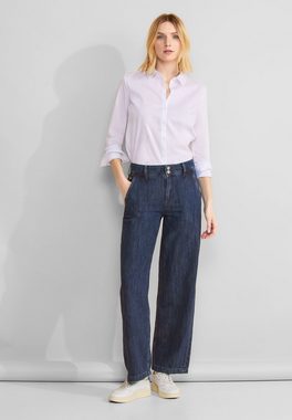 STREET ONE High-waist-Jeans mit 2-Knopf-Verschluss