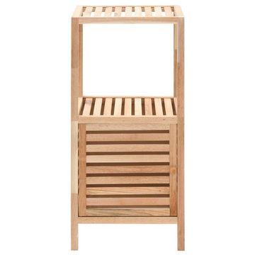 vidaXL Fächerschrank Badezimmerschrank Massivholz Walnuss 39,5x35,5x86 cm (1-St)