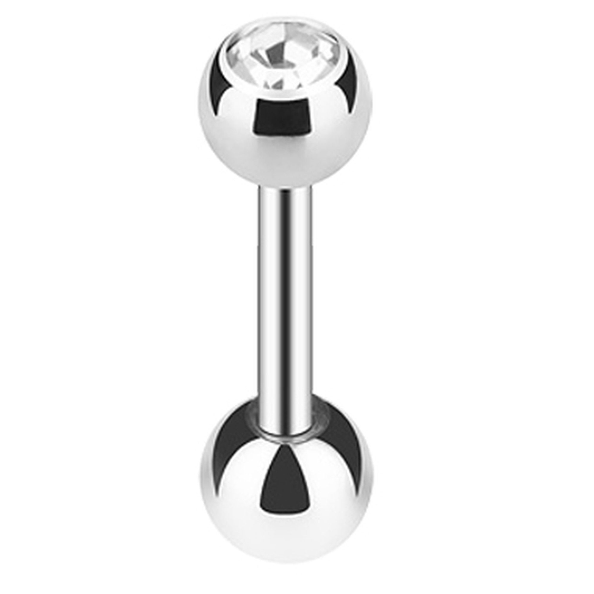 Taffstyle Piercing-Set Piercing Cartilage Silber Farben Kristall Kugel, Ohr günstig online kaufen
