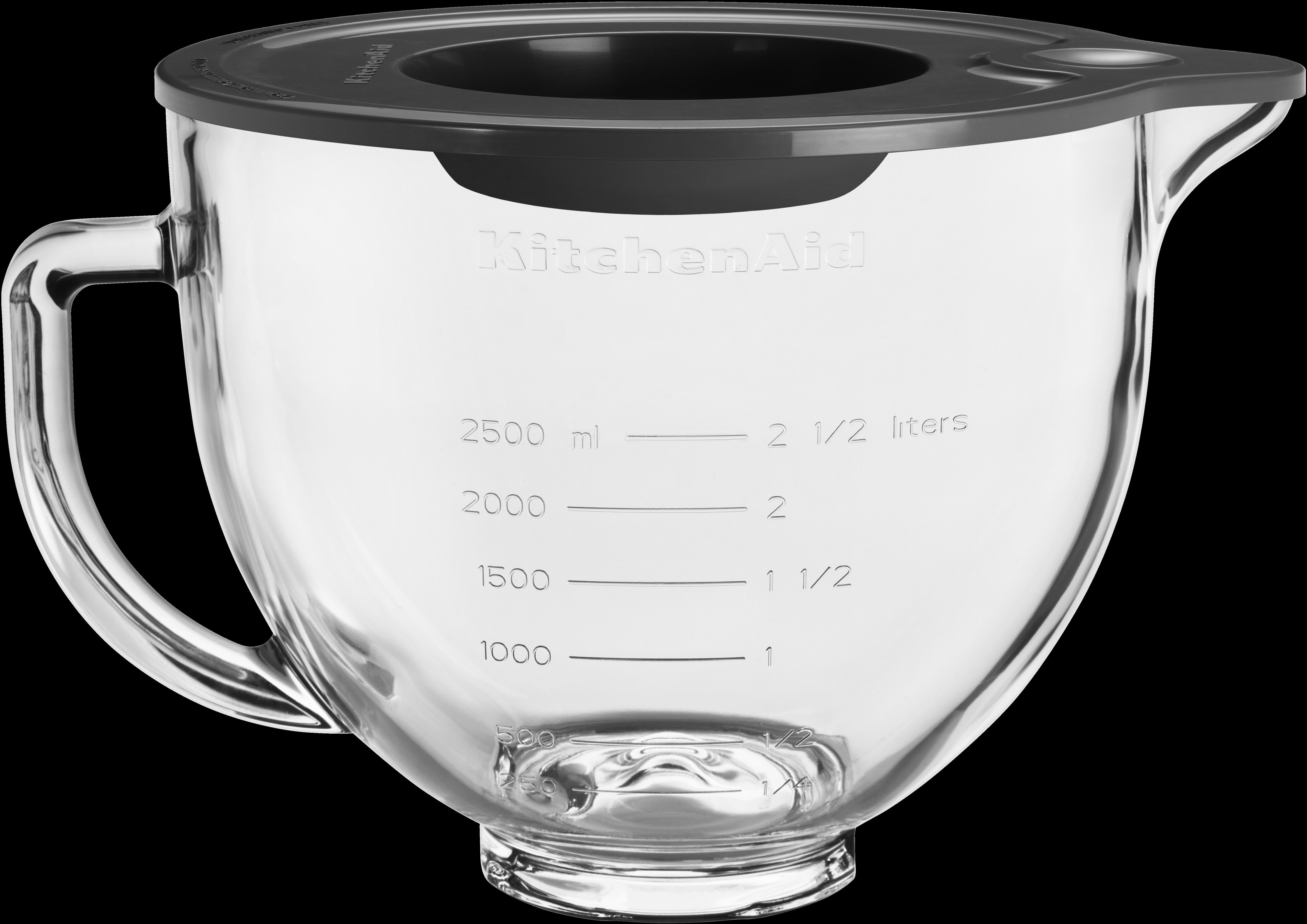 KitchenAid Küchenmaschinenschüssel 5KSM5GB für Küchenmaschine 4.3L & 4.8L, Glas