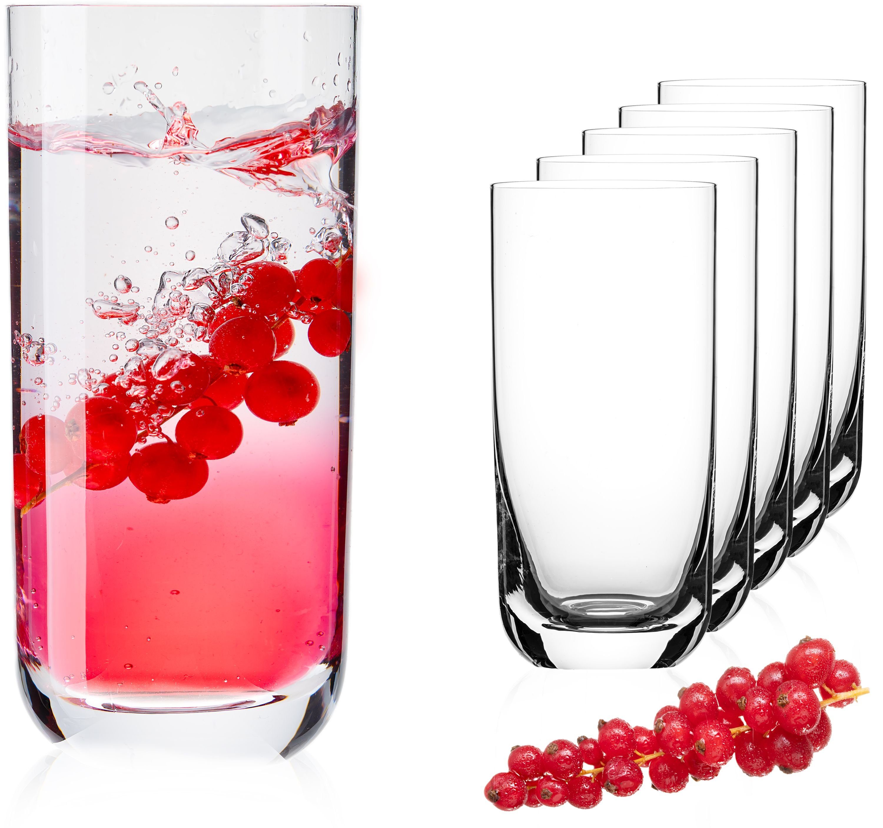 Trinkgläser, IMPERIAL Glas Longdrinkgläser 420ml) Saftgläser Wassergläser glass Glas, (max. Cocktailglas