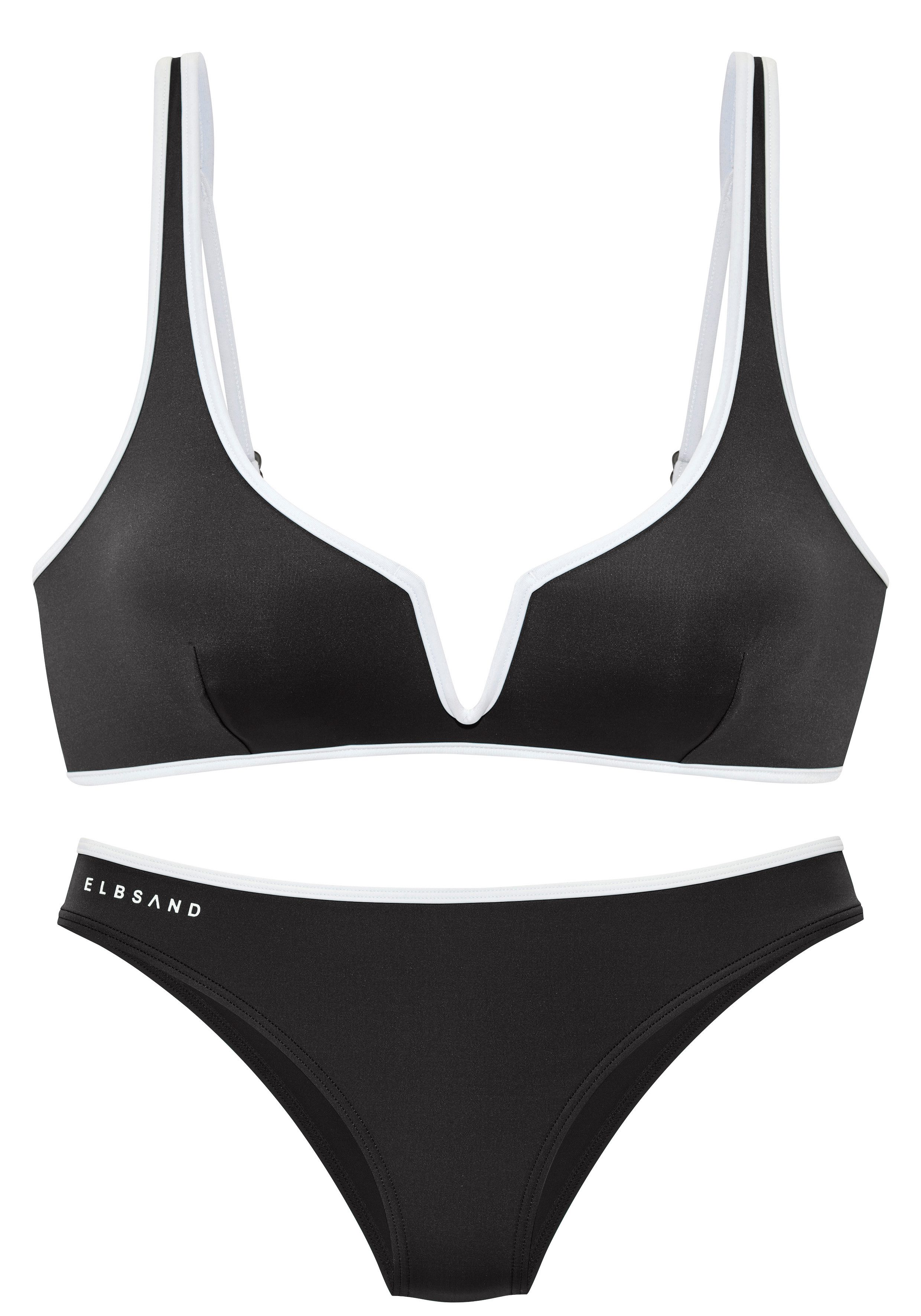Elbsand Triangel-Bikini mit farblich abgesetztem Piping. € 69,99