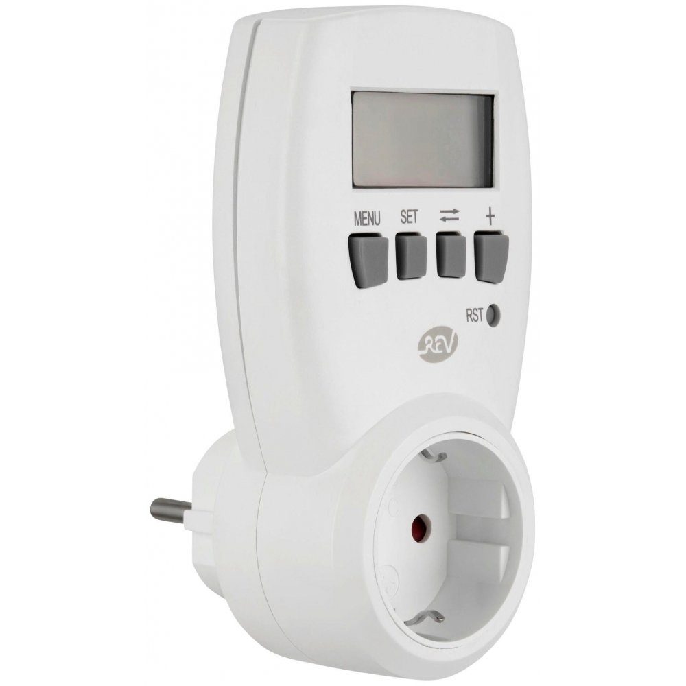 weiß - kompakt - Digital REV Energiekostenmessgerät Energiekostenmessgerät -