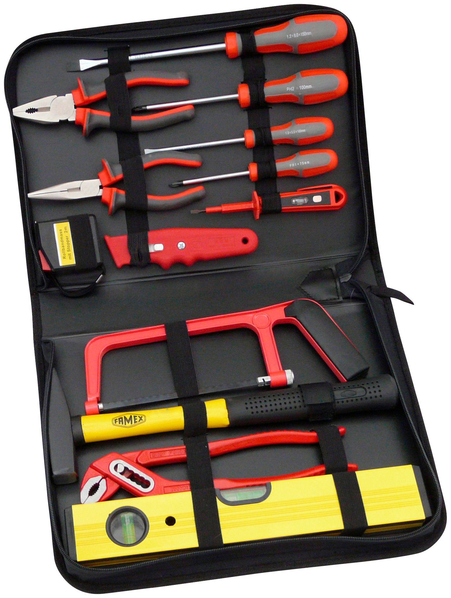 FAMEX Werkzeugset 190-48, Universale Werkzeugtasche, 12-teilig günstig online kaufen