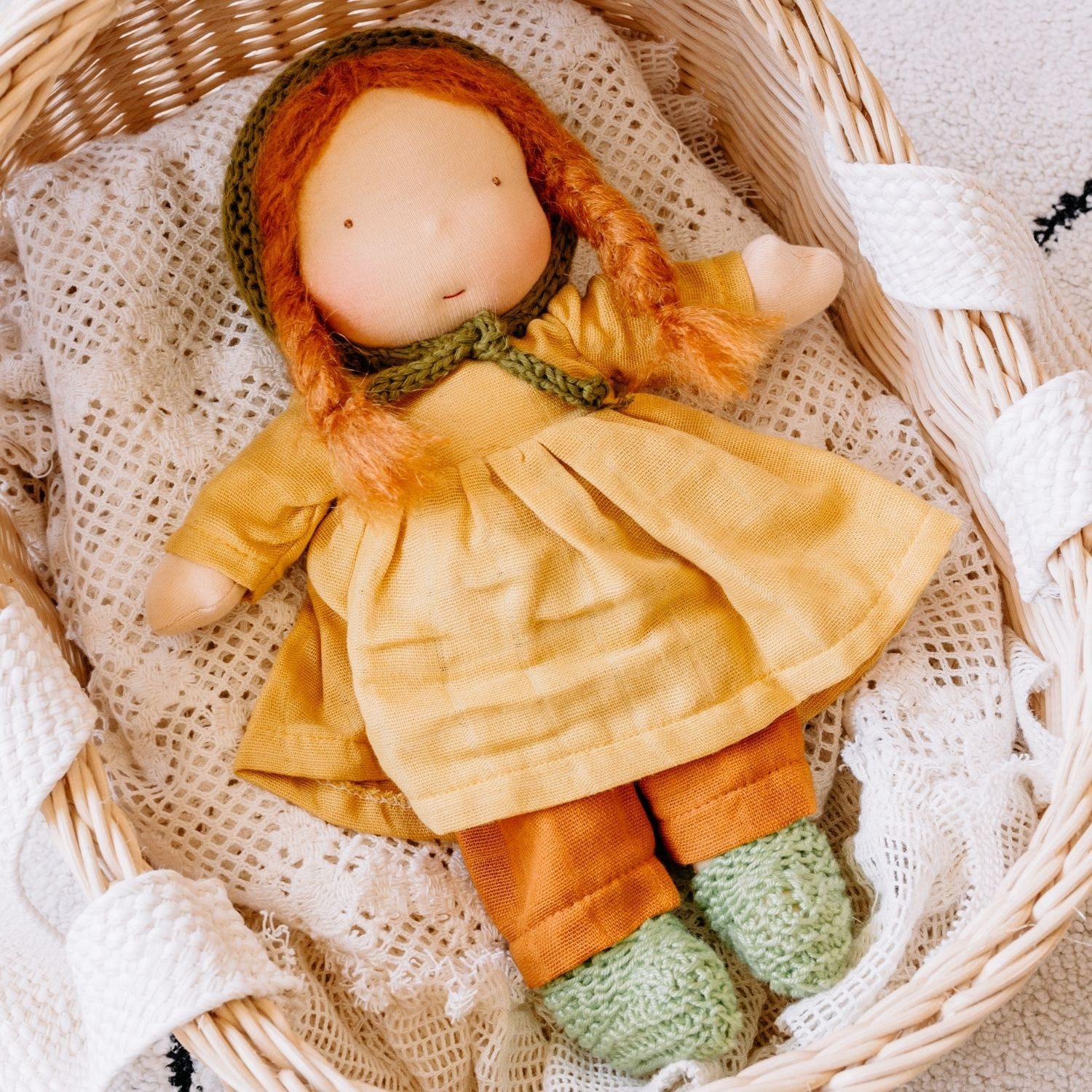 Chimpytoys Stoffpuppe Stoffpuppe aus Bio-Baumwolle im günstig online kaufen