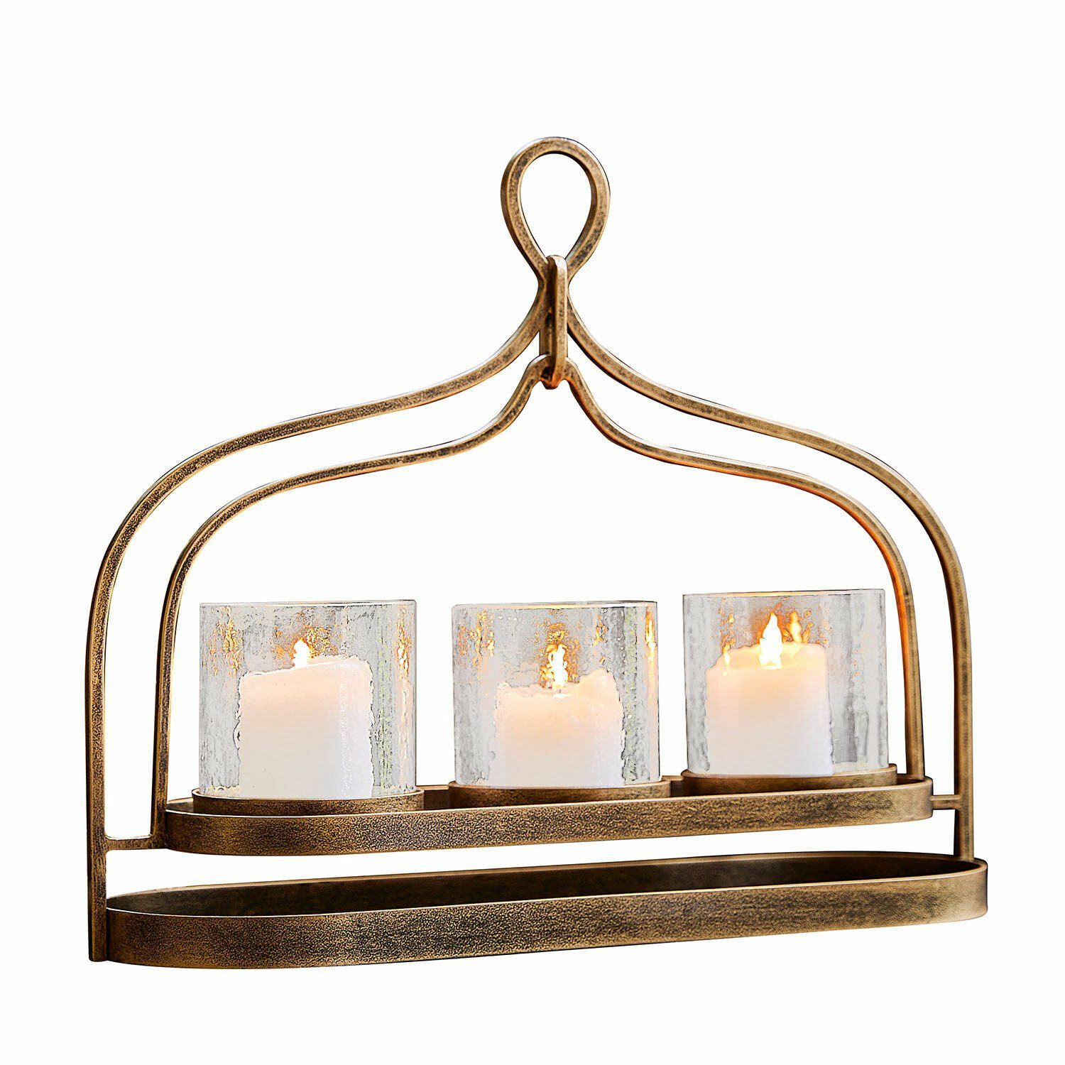 Mirabeau Kerzenständer Kerzenhalter antikgold günstig online kaufen