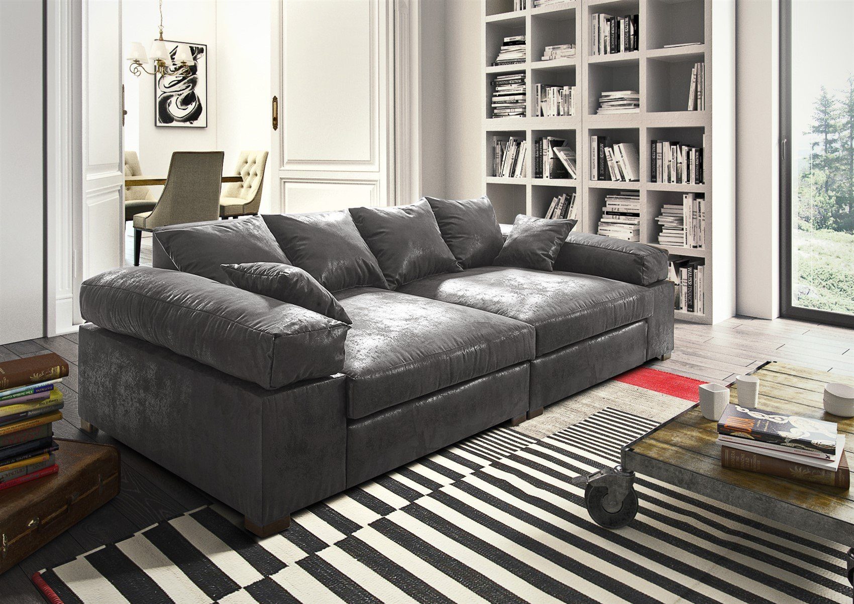 Fun Möbel Big-Sofa Big Sofa Couchgarnitur günstig online kaufen