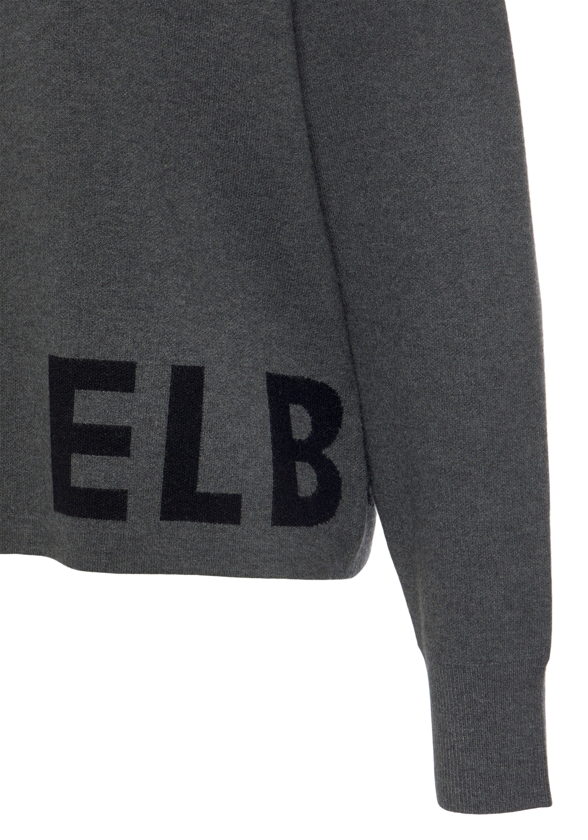 Elbsand Strickpullover aus hochwertigem Strick mit eingestricktem Logo, Loungewear