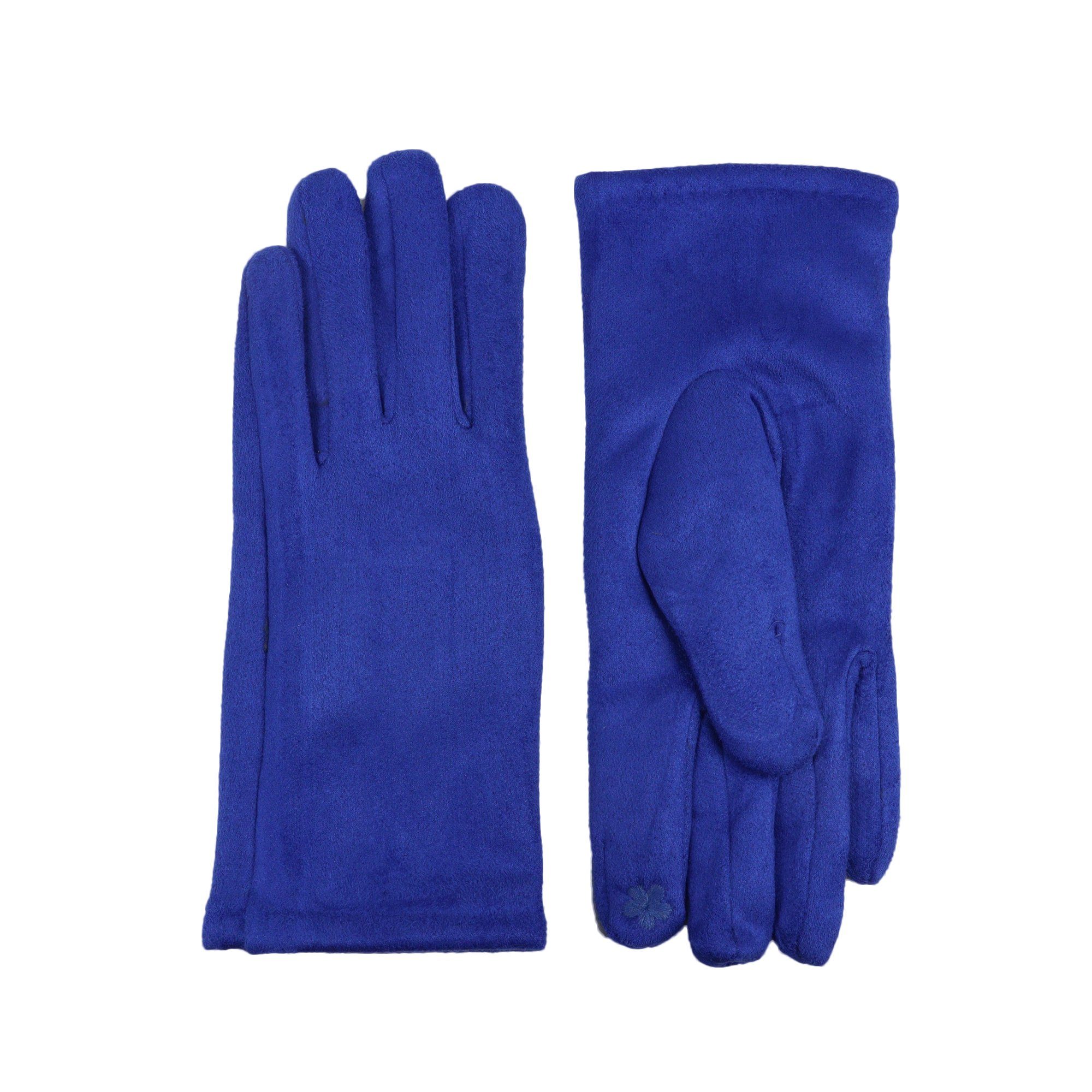 königsblau Handschuh Fleecehandschuhe ZEBRO