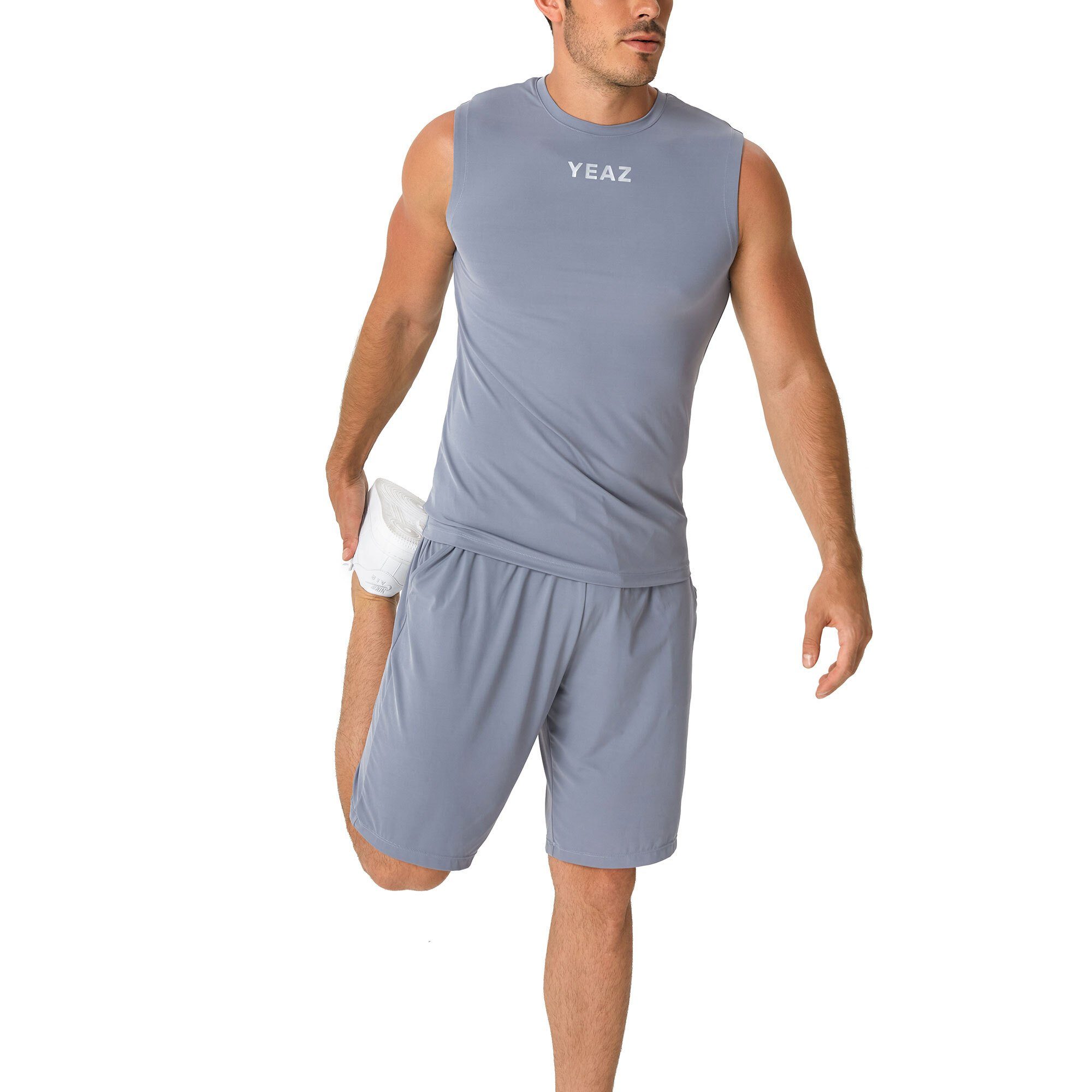 shorts INSTRUCTOR Yogashorts (1-tlg) grau YEAZ