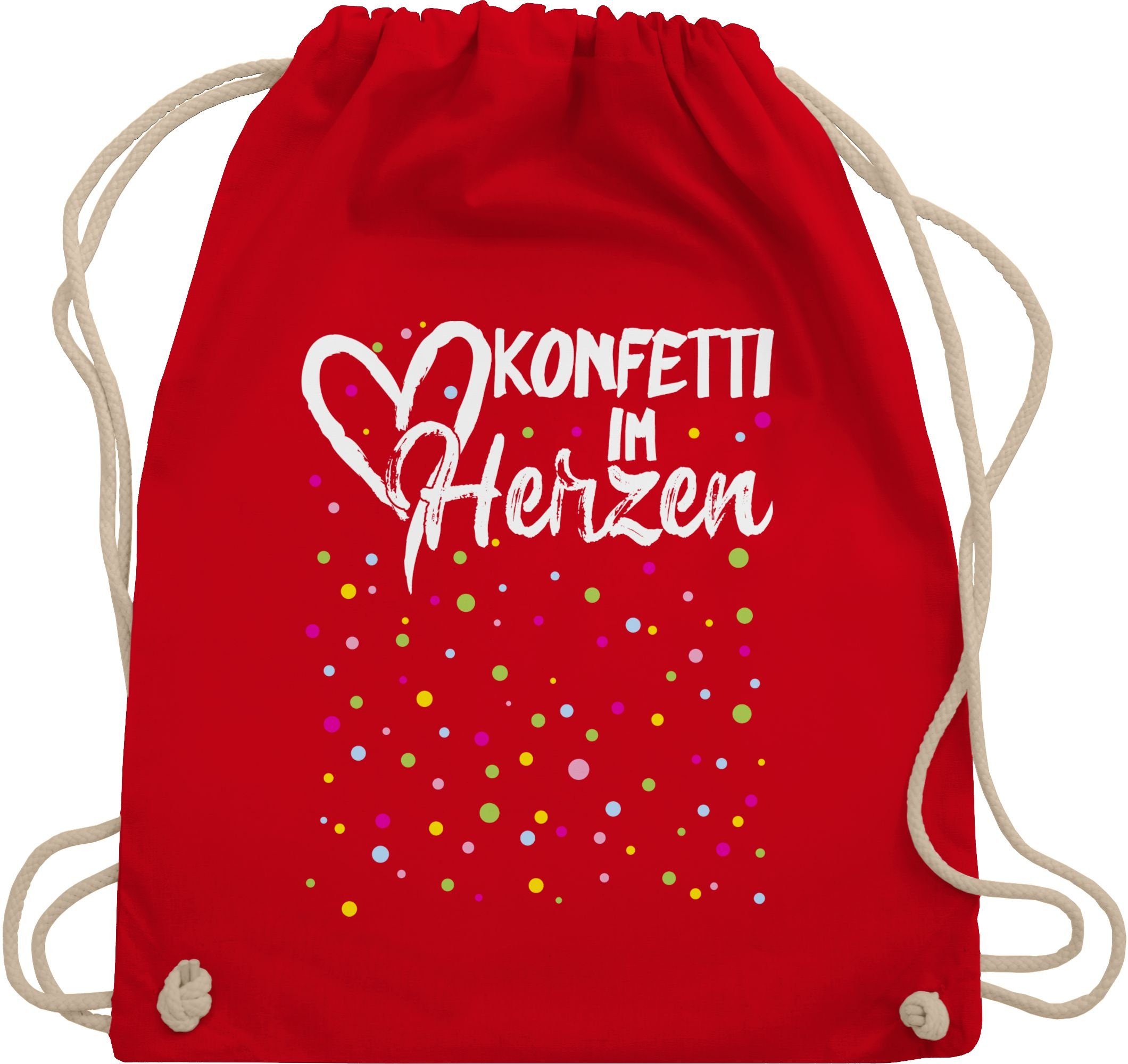 Turnbeutel Konfetti im Herzen Karneval I