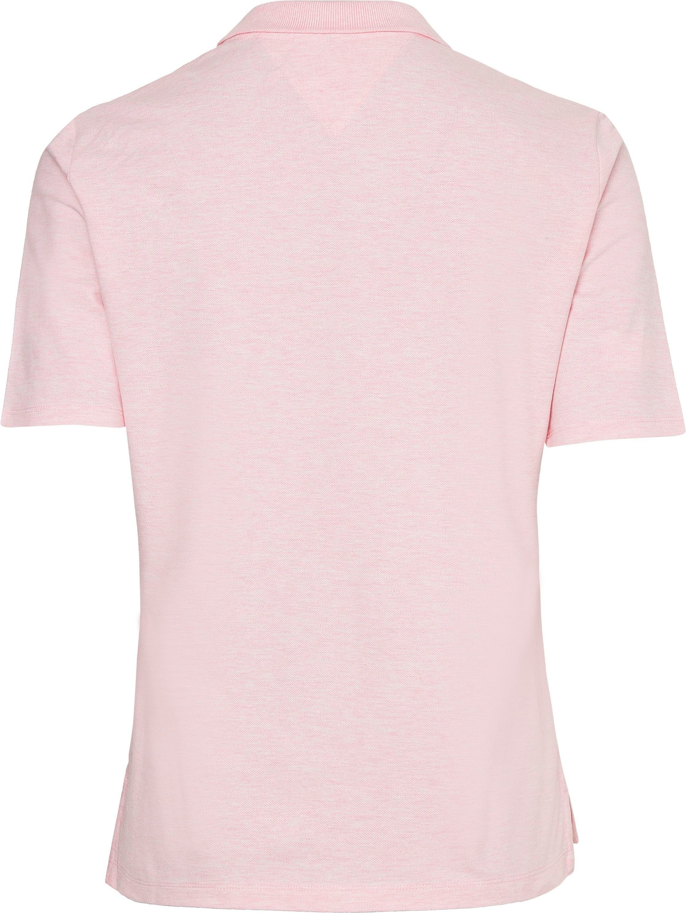 Tommy Hilfiger Poloshirt REG SS Hilfiger NYC Markenlabel mit Classic-Pink-Heather Tommy POLO ROUNDALL