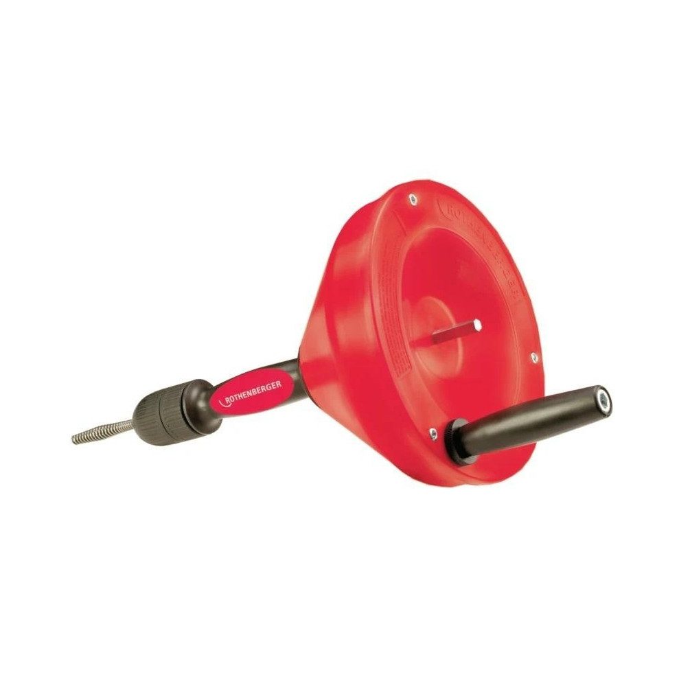 Rothenberger Rohrreinigungsmaschine Rospi H+E Plus 7,5m Rohrreinigungsgerät, Spirale, 7,5 m, Rohrdurchmesser von 20-50 mm