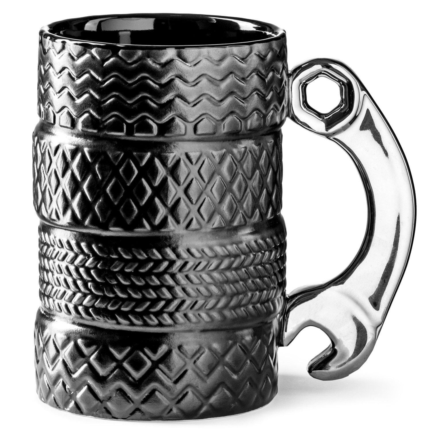 Tasse Reifenstapel Kaffeebecher mit Schraubenschlüssel Griff