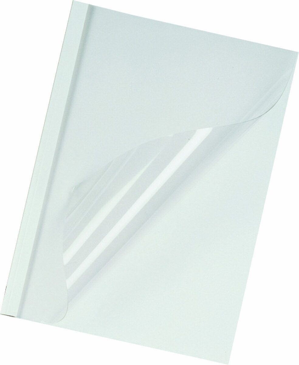 GBC Thermo-Bindemappe Thermobindemappen Standard 1,5mm weiß VE=100 Stück, (