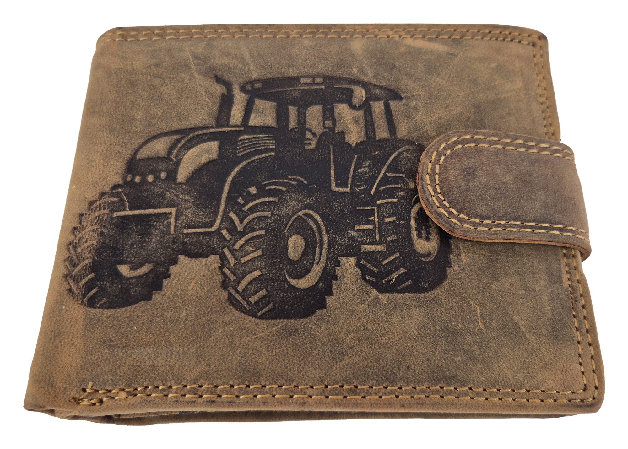 Einkaufszauber Geldbörse Echt Leder Geldbeutel Traktor Landwirtschaft, Trak günstig online kaufen