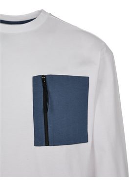 URBAN CLASSICS T-Shirt Urban Classics Herren Boxy Big Contrast Pocket LS (1-tlg)