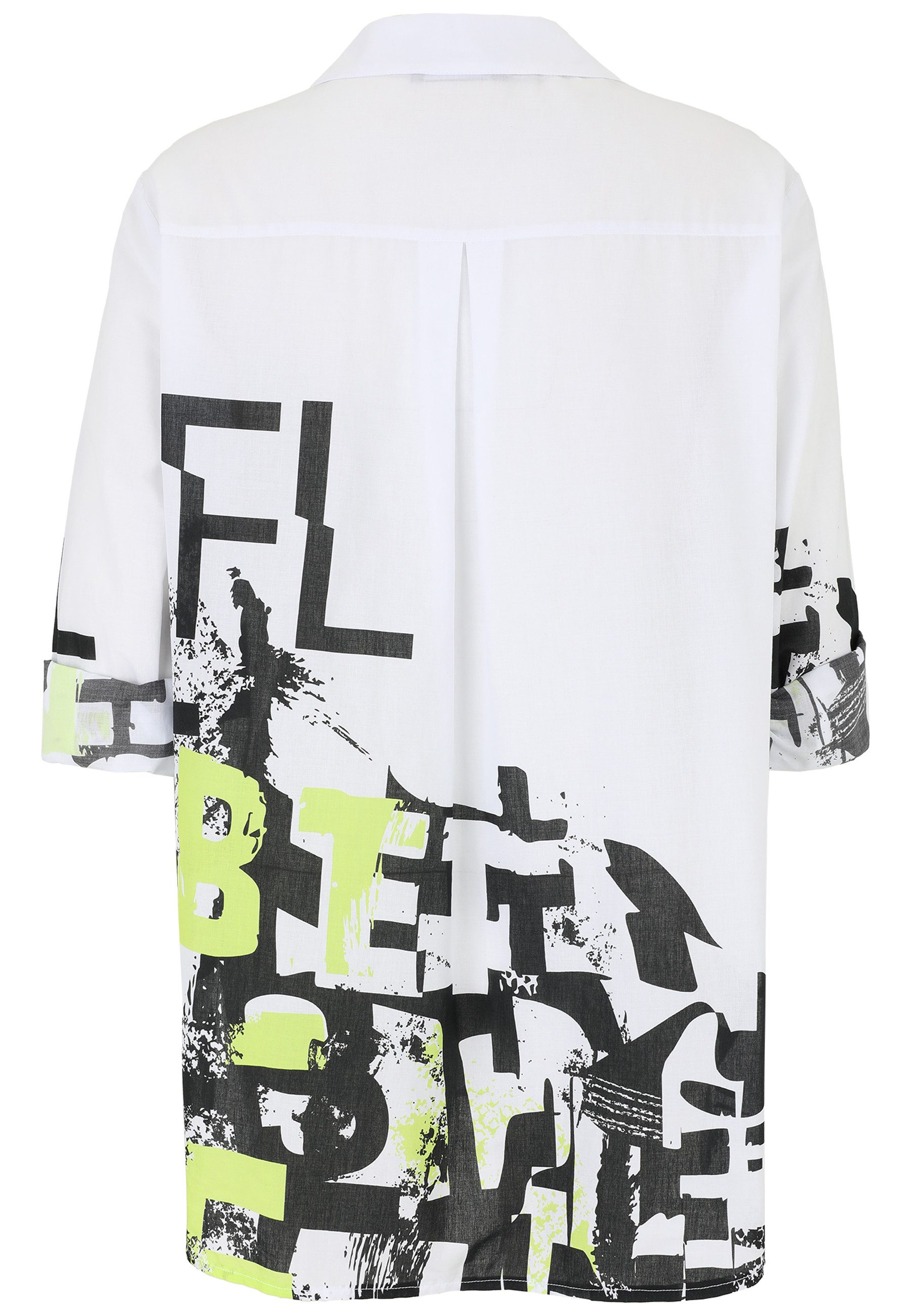 Doris Streich Langarmbluse mit Buchstabenprint Print günstig online kaufen