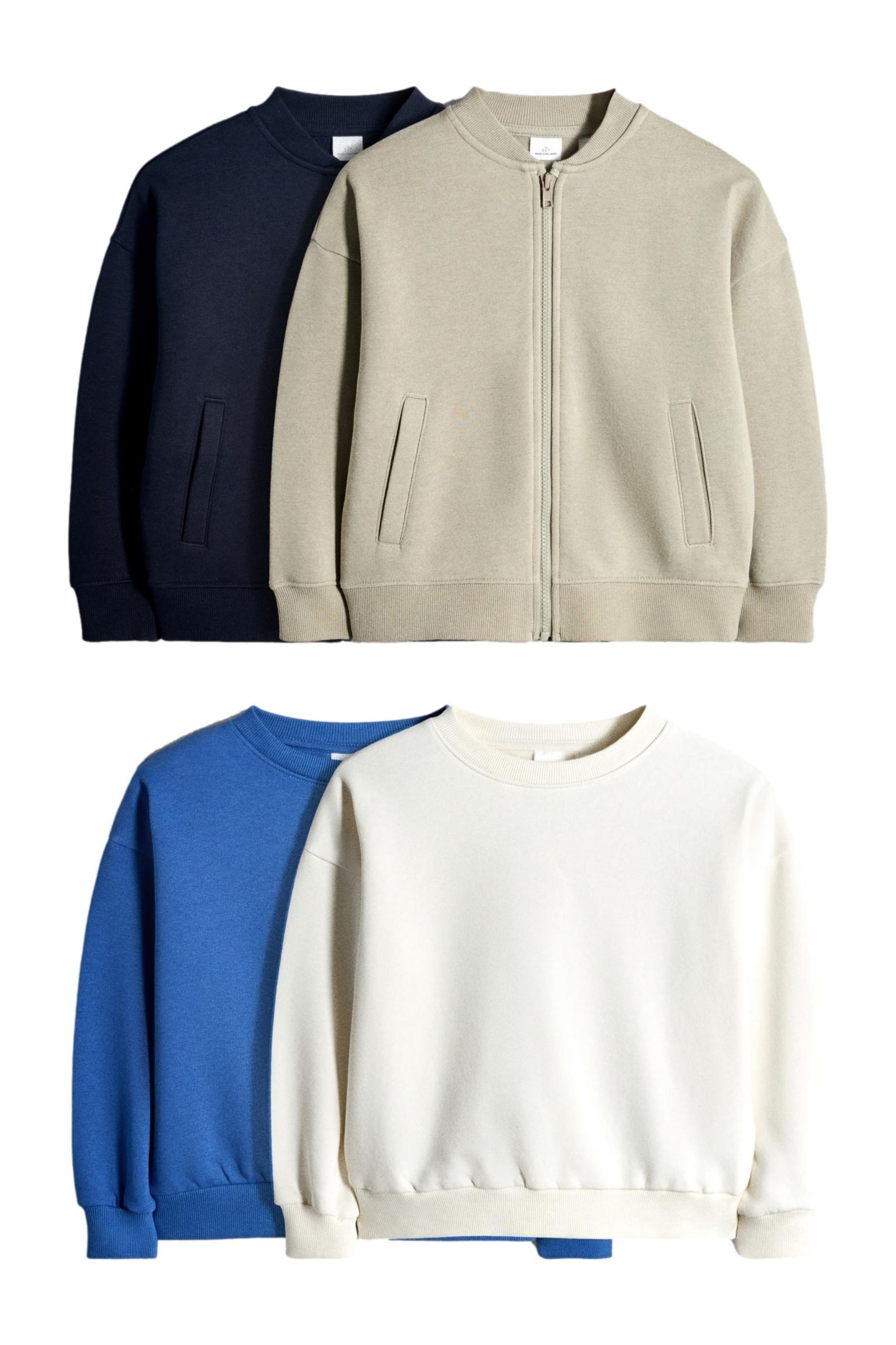 The Set Sweater The Set Bomber-Sweatjacken + Sweatshirts, 4er-Pack (4-tlg)
