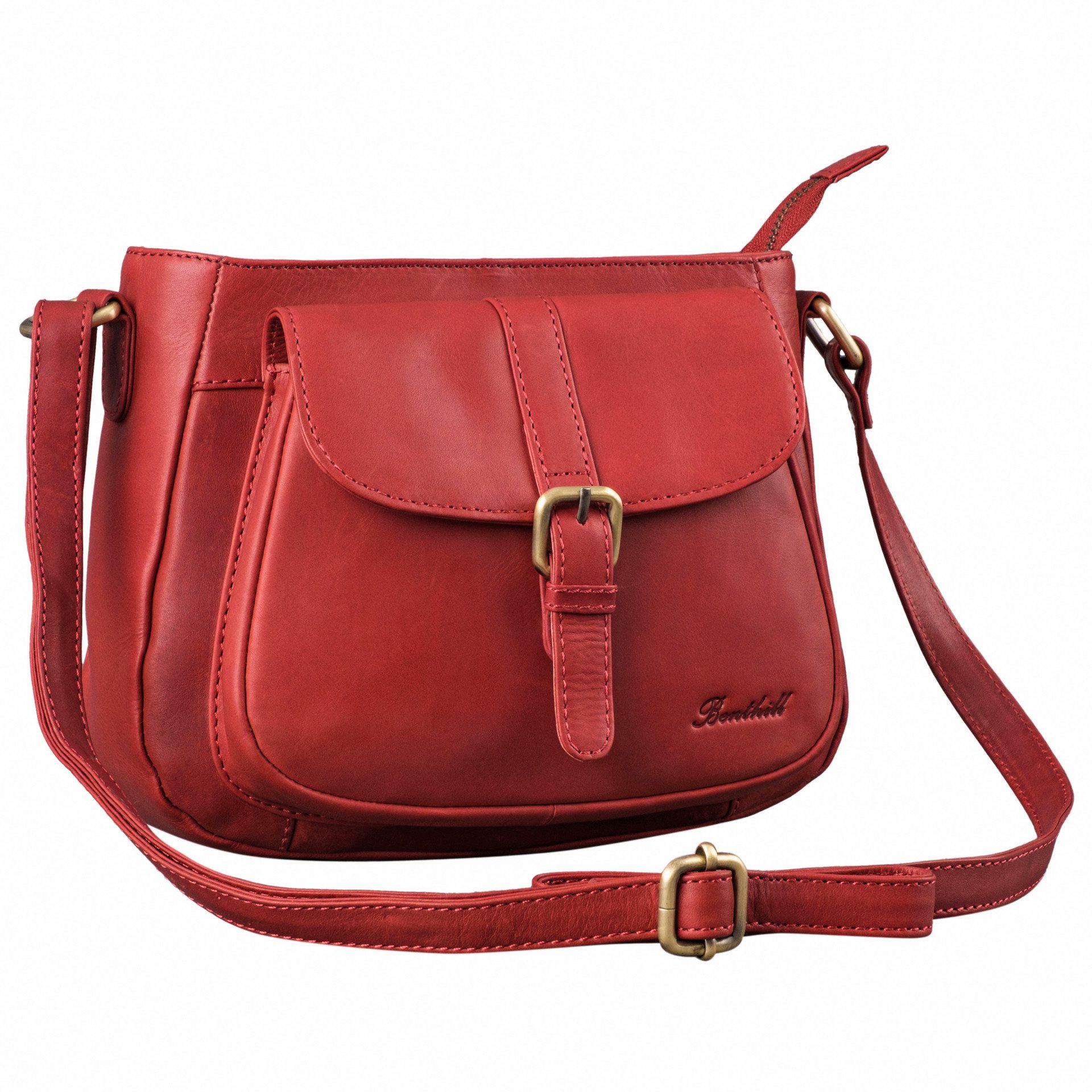 Benthill Umhängetasche Damen Echt Leder Handtasche Shopper Vintage Umhänget günstig online kaufen