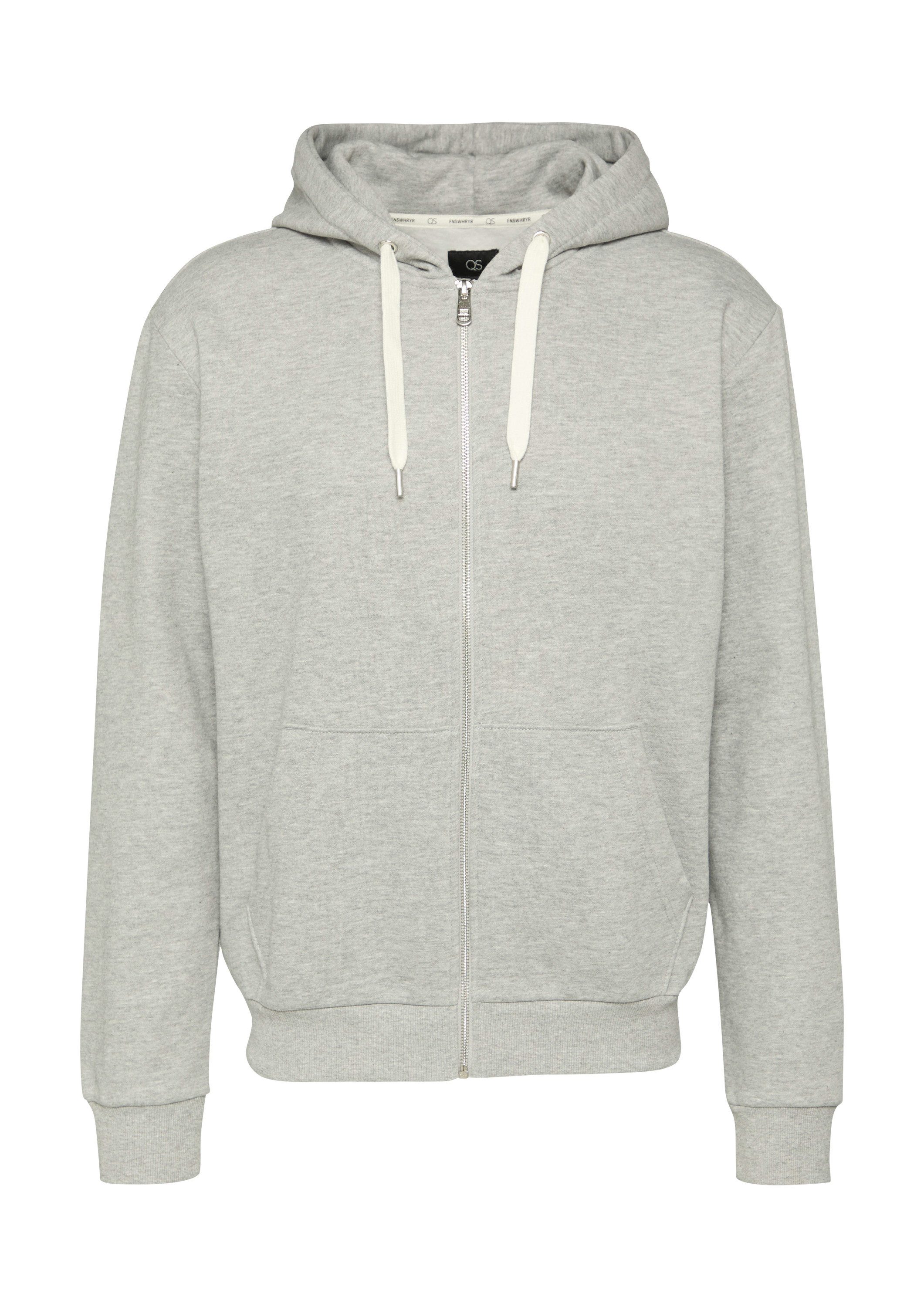 QS Sweatjacke Sweatshirt Jacke Basic-Sweatjacke mit günstig online kaufen