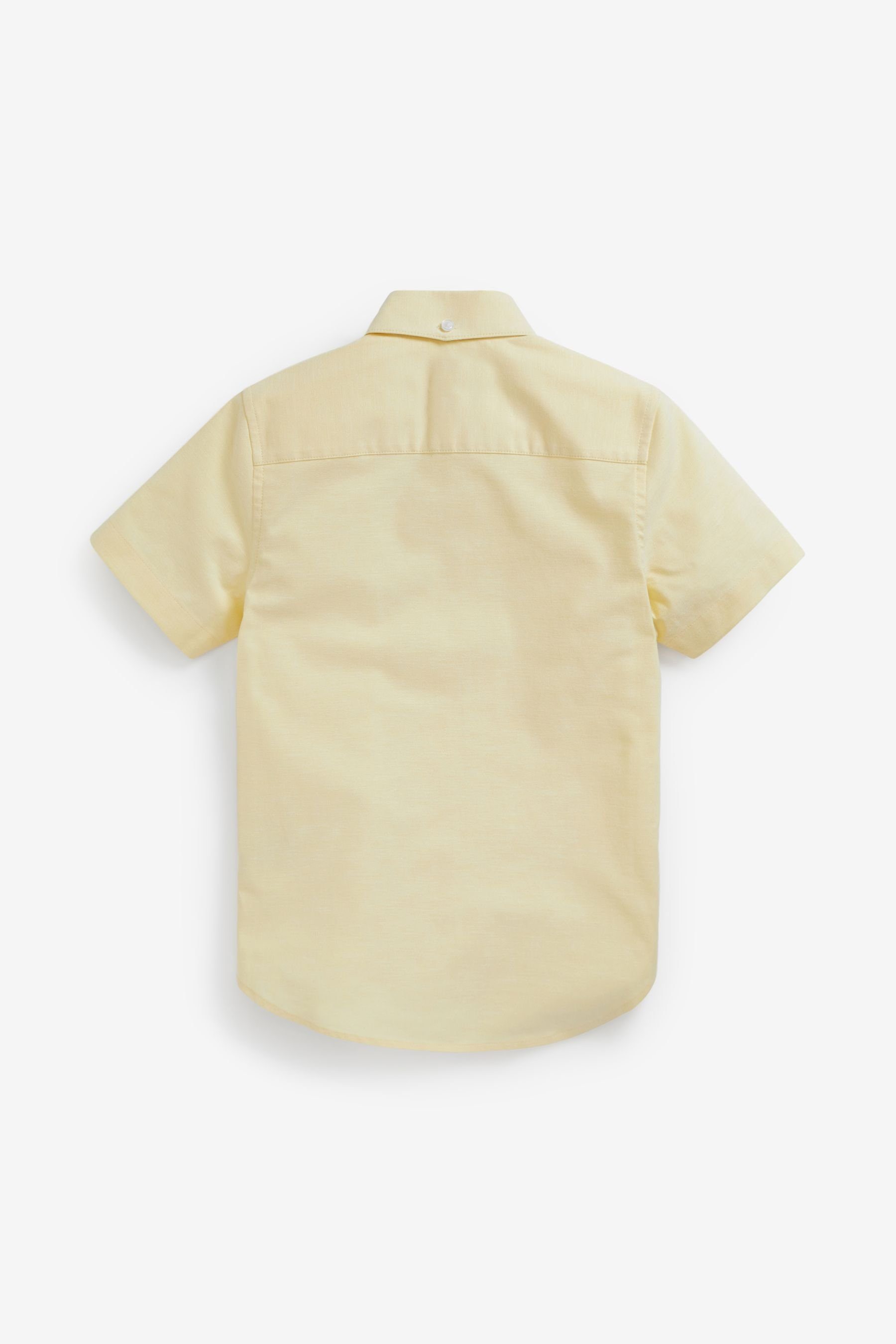 Yellow Next Kurzarmhemd (1-tlg) Oxfordhemd