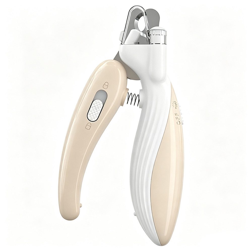 TUWENA Krallenschneider Haustier-Nagelknipser, Hunde Krallenschneider mit LED-Licht, Scharfe Edelstahlklingen, Krallenauffang, anfängertauglich, vielseitig von TUWENA