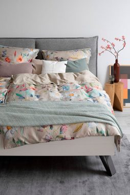 Bettwäsche Fiori, SCHÖNER WOHNEN-Kollektion, Satin, 2 teilig, aus nachhaltigerer Baumwolle