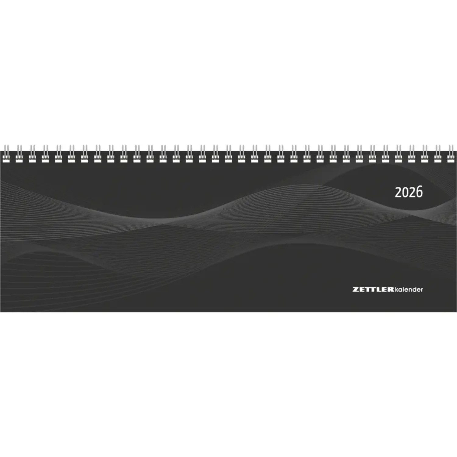 ZETTLER Querkalender Zettler Tisch-Querkalender Profi schwarz 2026 - Wochenkalender 30 ×...