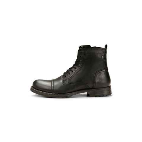 Jack & Jones Jack & Jones Herren Schuhe Leder-Stiefel - JfwRussel Biker-Boots Schnürstiefelette