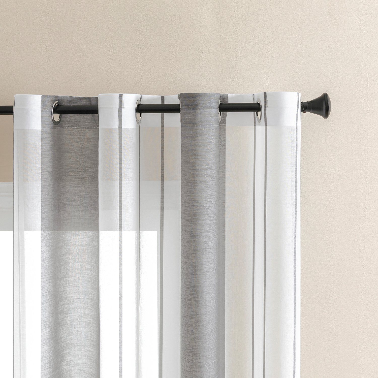 BYSURE Vorhang, Ösen (2 St), halbtransparent, günstig online kaufen