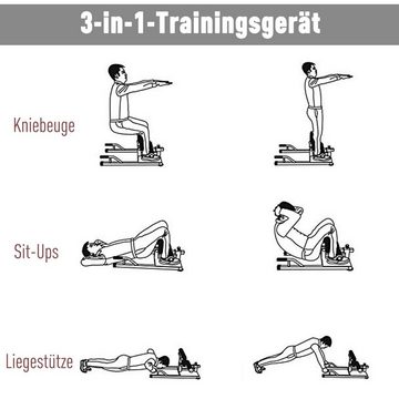 HOMCOM Heimtrainer 3-in-1 Trainingsgerät