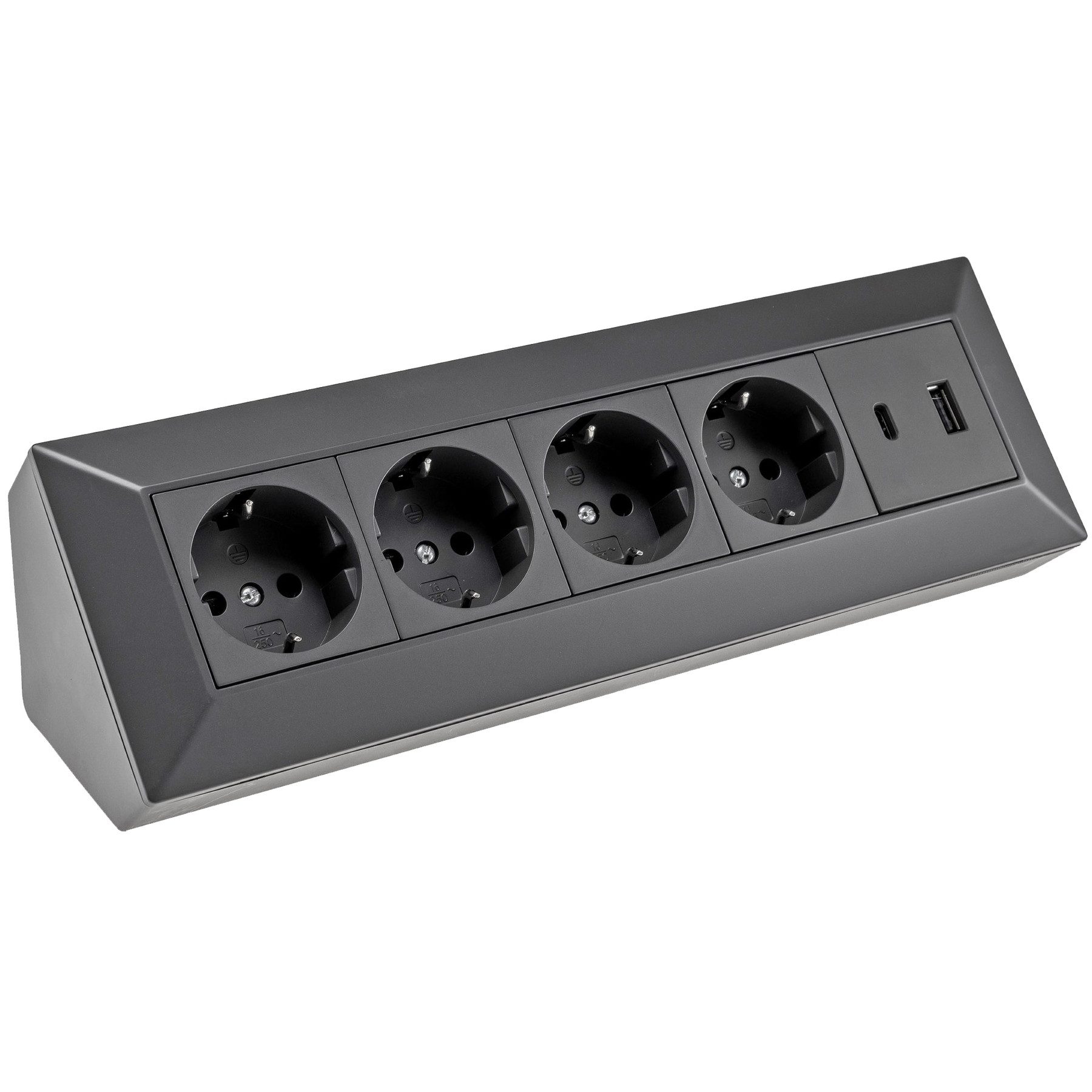 Schalter CHILITEC Steckdosenblock 23790, 4-fach, USB-A+C