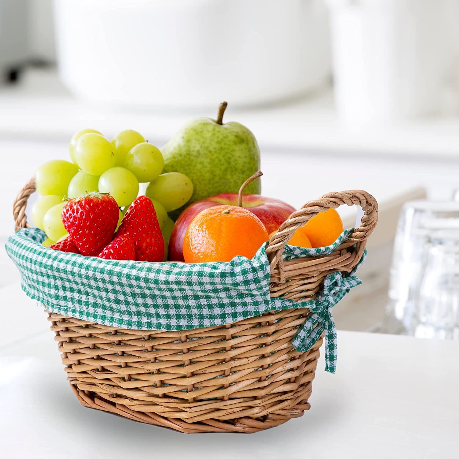 eGenuss Brotkorb eGenuss Brotkörbe mit seitlichen Griffen und abnehmbarem Stoffbezug, Weide