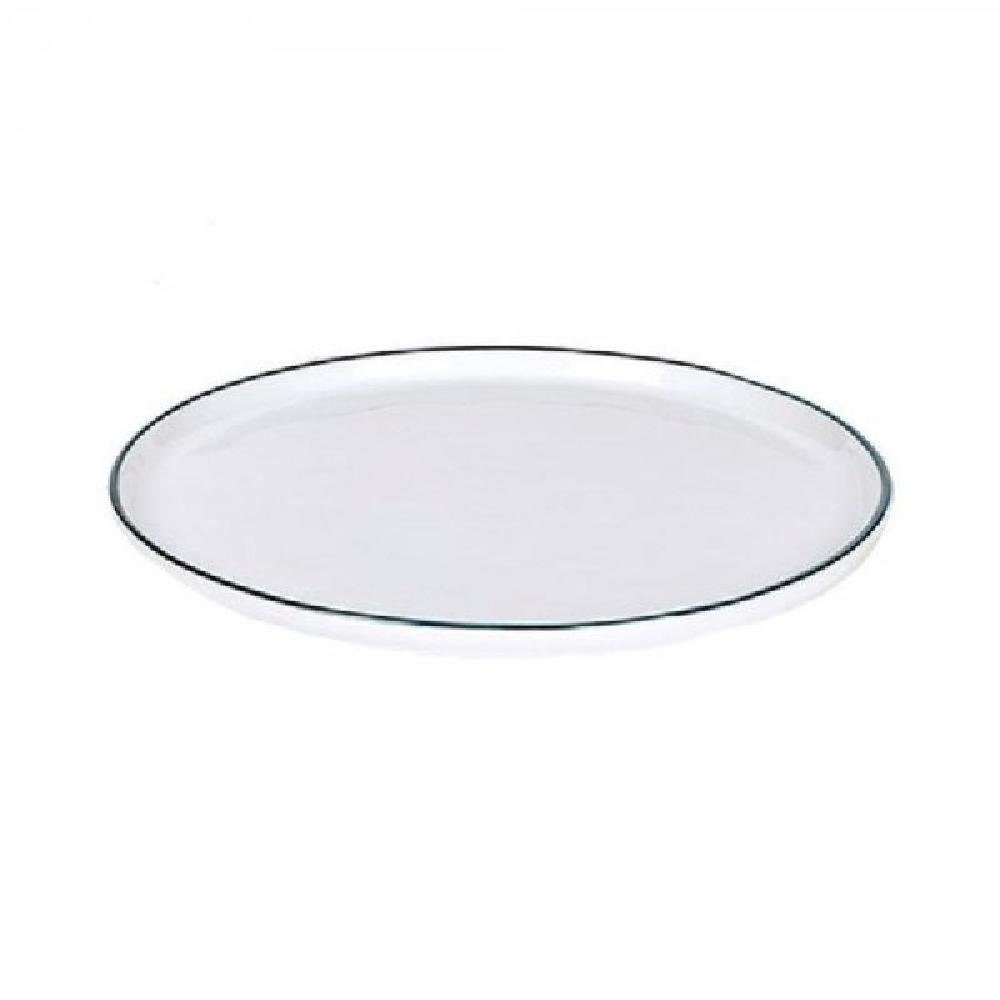 Speiseteller Teller Piana Weiß Rand Hellblau (21,5cm)