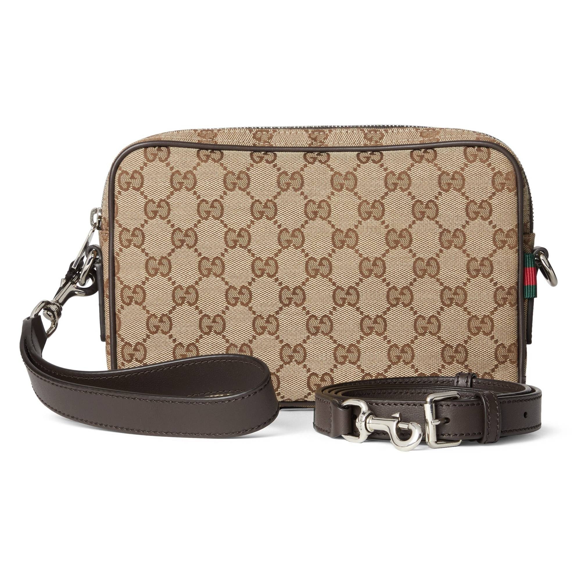 GUCCI Umhängetasche GG Canvas Kleine Crossbody Tasche