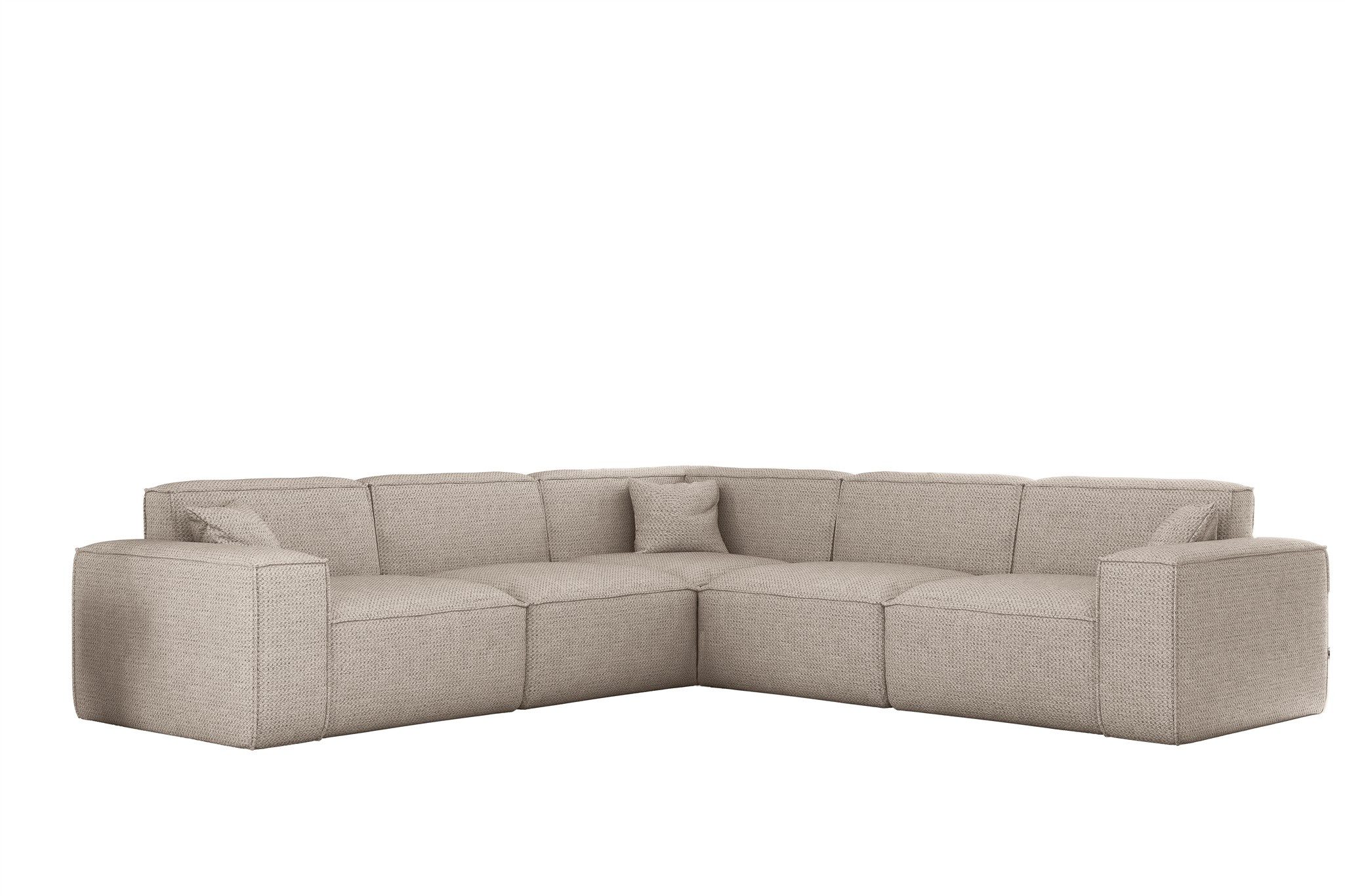 Fun Möbel Ecksofa Designersofa CELES PREMIUM in Stoff Artico Universal (246 günstig online kaufen