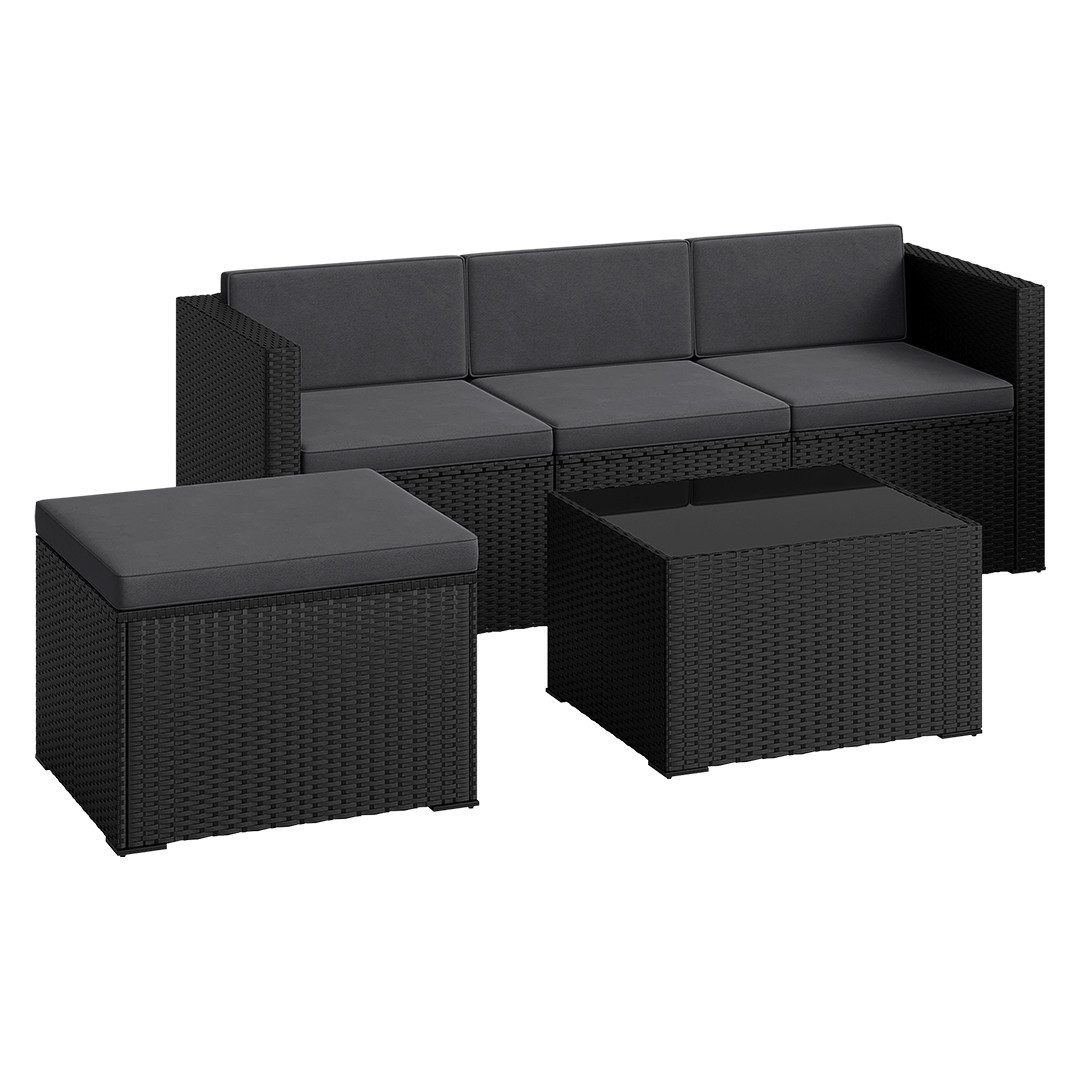 STEELSØN Sitzgruppe Zethora, (3er-Sitzgruppe, (3er-Sofa, Hocker, günstig online kaufen