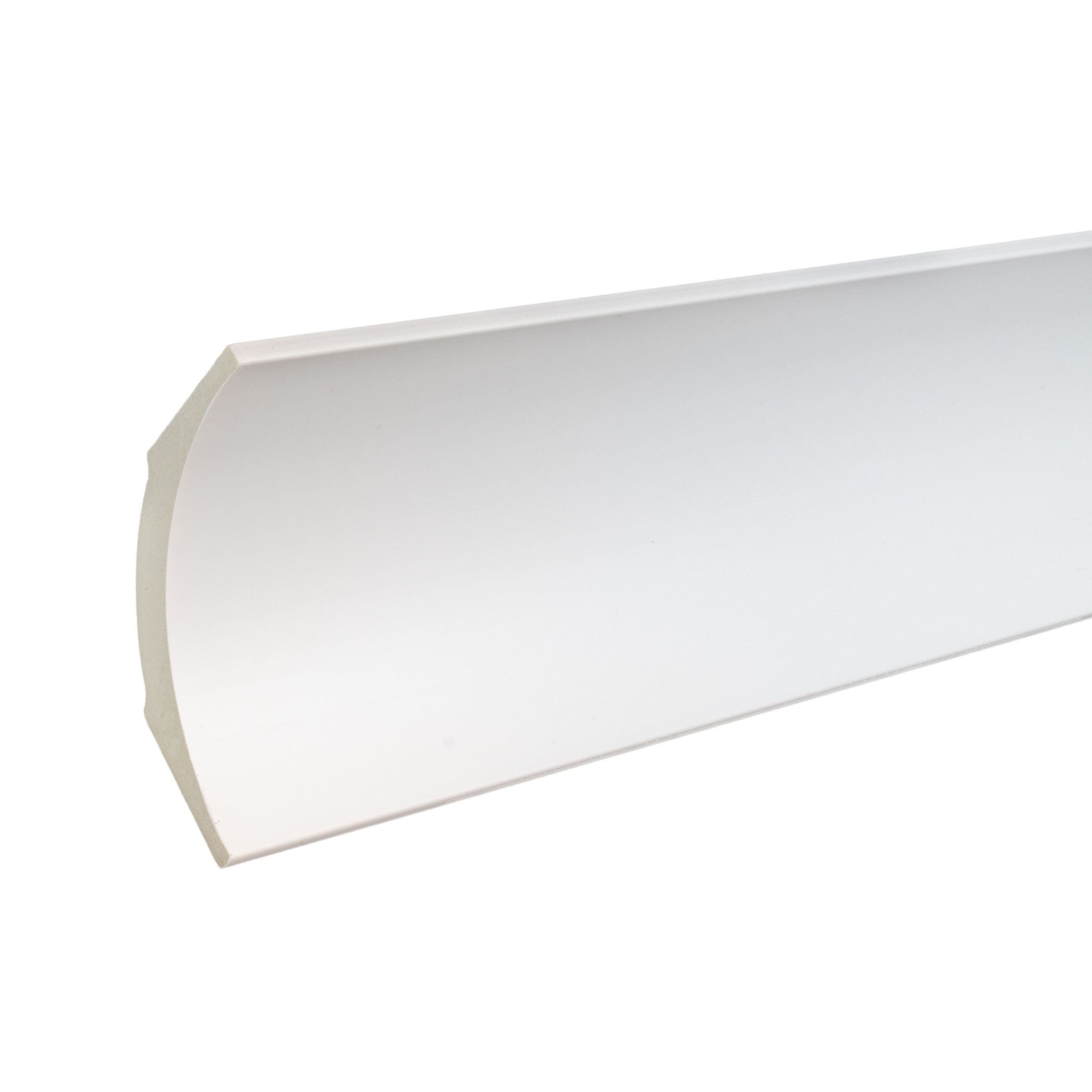 PROVISTON Stuckleiste Deckenleiste, 75 x 75 x 2000 mm, modern, kleben, schrauben, nageln, Kunststoff, 1-St.